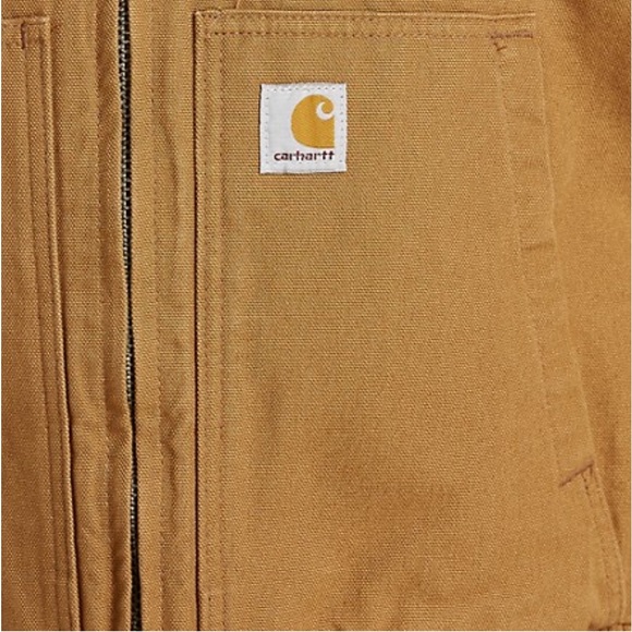 CARHARTT • Men’s Loose Fit Washed Duck Insulated Jacket Storm Cuffs Coat - Picture 5 of 7